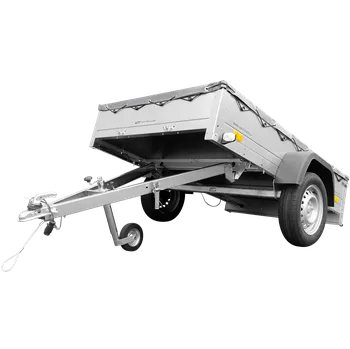 Přívěs Garden Trailer 201 KIPP s rámem H-0 a šedou plachtou