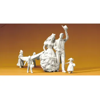 Modelová železnice Postavičky Svatba nebarvené G - Preiser 45180 (Zahradní železnice)