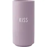 Fialová porcelánová váza Design Letters Kiss, výška 11 cm ID_1418143