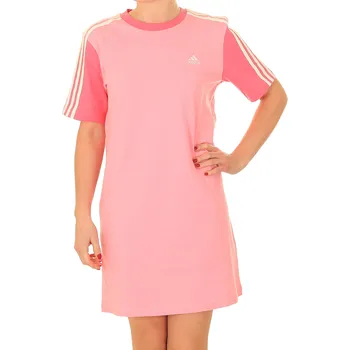 Dámské šaty šaty adidas Performance 3 Stripes Boyfriend - Bliss Pink L