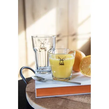 Sklenice Sklenička na vodu s králíčkem Rabbit Cartoon - Ø 8*8 cm / 200 ml