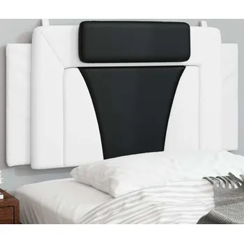 Polštář vidaXL Polštář na čelo postele Viana 100 cm umělá kůže [374779] Barva: Bílá a černá