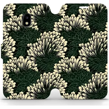 Pouzdro na mobilní telefon Flipové pouzdro Mobiwear - Samsung Galaxy J3 2017 - VA45S Travina (Knížkové flip pouzdro, obal, kryt na mobil Samsung Galaxy J3 2017 - VA45S Travina, materiál Umělá kůže + TPU - ochrana 360°, stojánek, silikonová vanička, magnetické zavírání)