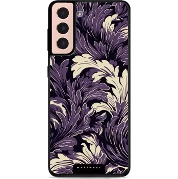 Pouzdro na mobilní telefon Lesklý kryt Mobiwear Glossy - Samsung Galaxy S21 - GA46G Fialové rostliny (Prémiové lesklé pouzdro, obal, kryt Mobiwear Glossy na mobil Samsung Galaxy S21 - GA46G Fialové rostliny, materiál Plast + TPU silikon - krytí po všech stranách, neošoupatelný)