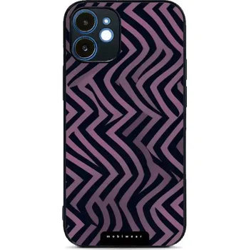 Pouzdro na mobilní telefon Lesklý kryt Mobiwear Glossy - Apple iPhone 12 - GA55G Fialové klikyháky (Prémiové lesklé pouzdro, obal, kryt Mobiwear Glossy na mobil Apple iPhone 12 - GA55G Fialové klikyháky, materiál Plast + TPU silikon - krytí po všech stranách, neošoupatelný potisk,)