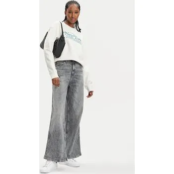 Dámská mikina Tommy Jeans Mikina Varsity DW0DW17786 Écru Boxy Fit XS