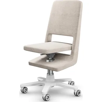 Jídelní židle Luxusní nastavitelná židle Moll S9 bílá konstrukce Potah Unique: Cappucino