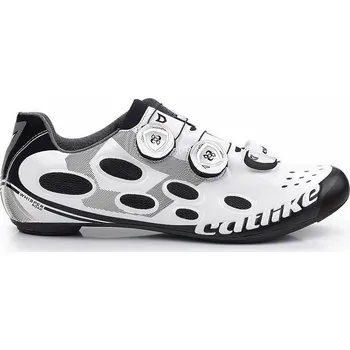 Pánské cyklistické tretry TRETRY CATLIKE WHISPER ROAD BOA BÍLO-ČERNÉ