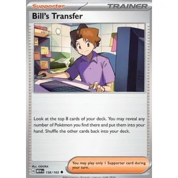 Volný čas Pokémon MEW 156/165 Bill's Transfer - 151 Stav: Near Mint, Verze: NORMAL