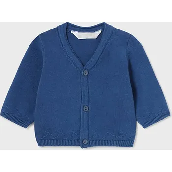 Dětská móda Kojenecký svetr Mayoral 1379 bílý, modrý barva: modrá, Rozměr: 4 - 6 měsíců, 70 cm