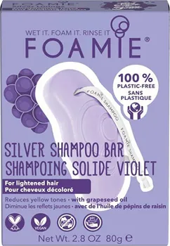Šampon Foamie Shampoo Bar Silver Linings tuhý šampon pro blond vlasy 80 g