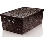 MEGA PLAST Košík s víkem MONACO XL hnědý