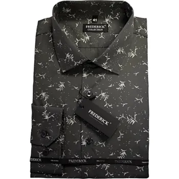 Pánská košile Pánská košile s dlouhým rukávem - střih SLIM - vzor F748 - 46