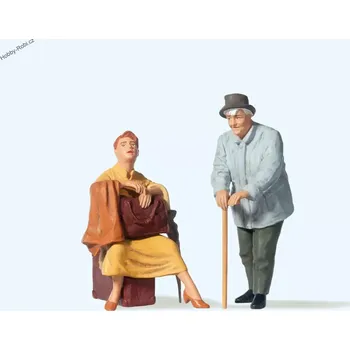 Modelová železnice Postavičky Cestující G - Preiser 45130 (Zahradní železnice)