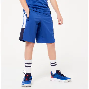Chlapecké kraťasy DECATHLON Dětské prodyšné sportovní kraťasy 10 LET BÍLÁ|MODRÁ