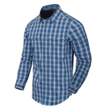 HELIKON HELIKON košile s dlouhým rukávem COVERT Concealed Carry - Ozark Blue Plaid - S