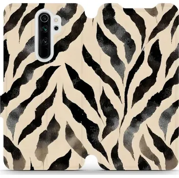 Pouzdro na mobilní telefon Flipové pouzdro Mobiwear - Xiaomi Redmi Note 8 Pro - VA53S Zebří (Knížkové flip pouzdro, obal, kryt na mobil Xiaomi Redmi Note 8 Pro - VA53S Zebří, materiál Umělá kůže + TPU - ochrana 360°, stojánek, silikonová vanička, magnetické zavírání)