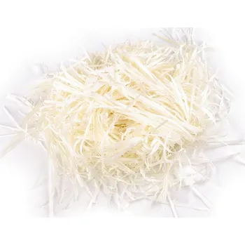 umělá květina Dekorační papírová tráva 30 g - 1 krémová světlá