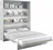 Monterasso vysoká dvoulůžková sklápěcí postel ve skříni 160 x 200 cm, šedá