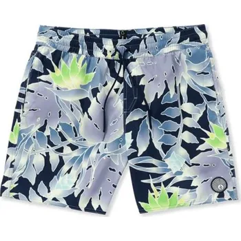 Pánské plavky Plavky Volcom Lido Print Trunk 17 Navy L