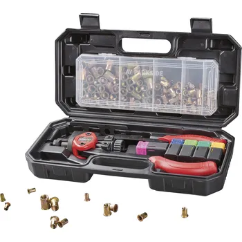 Parkside 0028100673 kleště na maticové nýty s příslušenstvím Nýtovací pistole Parkside 0028100673 kleště na maticové nýty s příslušenstvím