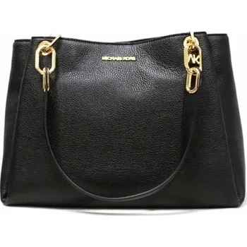 Kabelka Michael Kors kabela TRISHA 35H1G9TL9L BLACK LG TRPL GUSSET SHLDR LEATHER Michael Kors 35H1G9TL9L