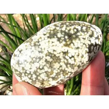 Přírodní kámen Jaspis oceánový leštěný Madagaskar 71g