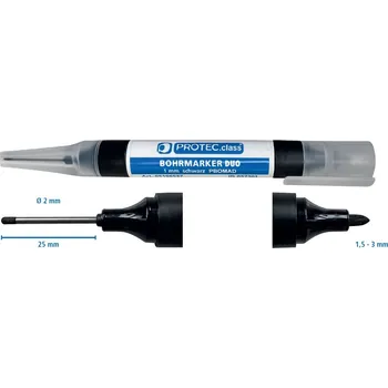 PROTECCLASS PROTEC Značkovač PBOMAD vrtací DUO 1mm černý 05106537