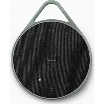 Sluchátka PORSCHE DESIGN Outdoor Speaker PDS20 Reproduktor pro venkovní použití stříbrný (Prachotěsný a vodotěsný venkovní reproduktor od Porsche Design s výměnným kroužkem na přenášení. Výdrž baterie až deset hodin.)
