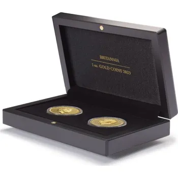Leuchtturm Britannia zlaté mince 2023 (1 oz.) - kazeta na 2 ks mincí