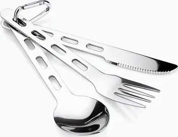 kempingový příbor GSI Outdoors Glacier Stainless 3 pc Ring Cutlery