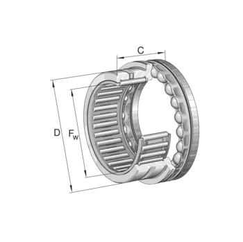 NKX 60-Z-XL INA Jehlové ložisko kombinované