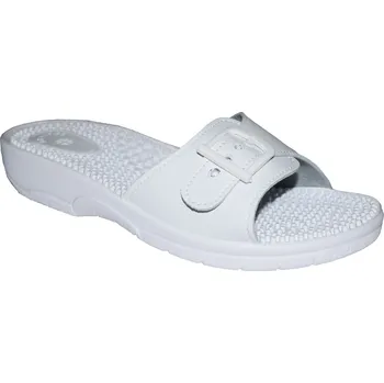 Dámská zdravotní obuv MEDI LINE dámské zdravotní pantofle 10004 Barva: bílá, Velikost: 41