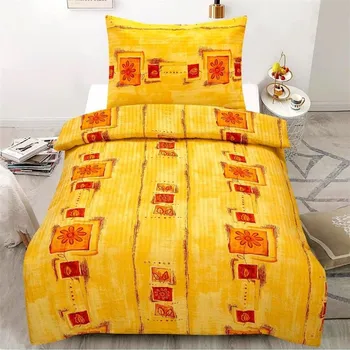 Povlečení APEX krepové povlečení Dřevo žluté 140x200cm Krepové povlečení