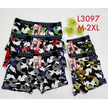 Boxerky Pánské Maskáčové boxerky Miego - L3097 (Balení/12 ks)