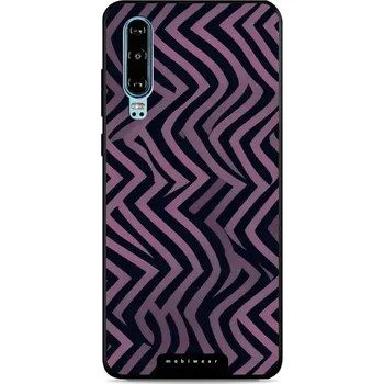 Pouzdro na mobilní telefon Lesklý kryt Mobiwear Glossy - Huawei P30 - GA55G Fialové klikyháky (Prémiové lesklé pouzdro, obal, kryt Mobiwear Glossy na mobil Huawei P30 - GA55G Fialové klikyháky, materiál Plast + TPU silikon - krytí po všech stranách, neošoupatelný potisk, tenké)
