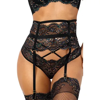 Kalhotky Podvazkový pás V-10362 černý - Axami XS