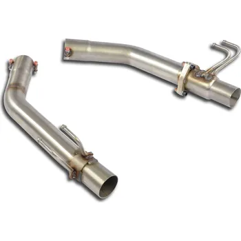 Přední díl výfuku Sada trubek ke koncovkám, pravá – levá (pro el. klapky) Supersprint 925844