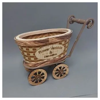 Kočárek proutěný oválný