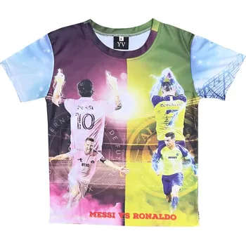 Fotbal Numberoplus Dětské fotbalové tričko - Messi vs Ronaldo Velikost: 14 let ( vel.158)