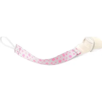 dudlíky BabyOno BABYONO Klip na dudlík 0 m+ růžový