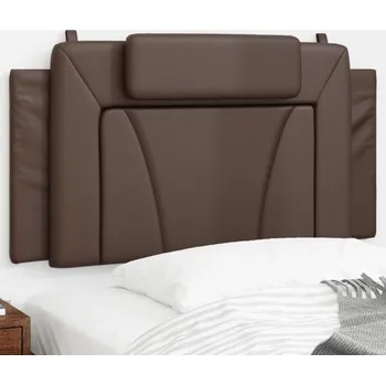 vidaXL Polštář na čelo postele Viana 100 cm umělá kůže [374779] Barva: Hnědá