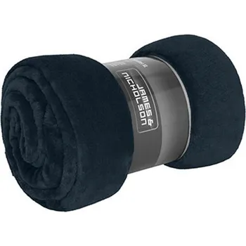 Pikniková deka James&Nicholson Fleecová deka z mikrovlákna 180x130 JN1907 Navy 180 x 130 cm