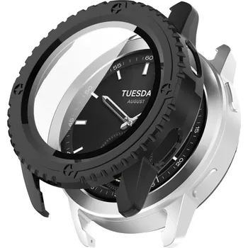 VSECHNONAMOBIL 71832 PC FULL COVER Plastový kryt se sklem pro Xiaomi Watch S3 černý