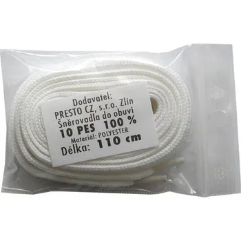 Tkaničky do bot Tkaničky do bot ploché Dr. Grepl 10 PES 110 cm - bílé, 110