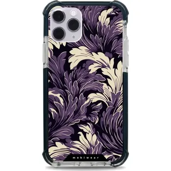 Pouzdro na mobilní telefon Odolný obal Mobiwear MagSafe Elite Bumper - Apple iPhone 11 Pro - DA46D Fialové rostliny (Odolný kryt, pouzdro, obal Mobiwear Elite Bumper na mobil Apple iPhone 11 Pro - DA46D Fialové rostliny, materiál Plast + TPU silikon + kov - zesílená ochrana telefon