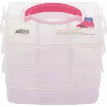 Úložný box Vaessen Creative Plastový box organizér 15x15x12,5cm