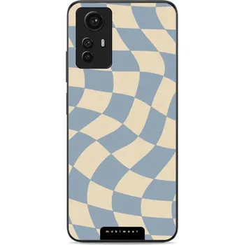 Pouzdro na mobilní telefon Lesklý kryt Mobiwear Glossy - Xiaomi Redmi Note 12S - GA59G Modrá a béžová šachovnice (Prémiové lesklé pouzdro, obal, kryt Mobiwear Glossy na mobil Xiaomi Redmi Note 12S - GA59G Modrá a béžová šachovnice, materiál Plast + TPU silikon - krytí po všech)