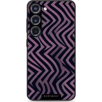 Pouzdro na mobilní telefon Lesklý kryt Mobiwear Glossy - Samsung Galaxy S23 Plus - GA55G Fialové klikyháky (Prémiové lesklé pouzdro, obal, kryt Mobiwear Glossy na mobil Samsung Galaxy S23 Plus - GA55G Fialové klikyháky, materiál Plast + TPU silikon - krytí po všech stranách,)