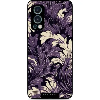 Pouzdro na mobilní telefon Lesklý kryt Mobiwear Glossy - OnePlus Nord 2 5G - GA46G Fialové rostliny (Prémiové lesklé pouzdro, obal, kryt Mobiwear Glossy na mobil OnePlus Nord 2 5G - GA46G Fialové rostliny, materiál Plast + TPU silikon - krytí po všech stranách, neošoupatelný potisk